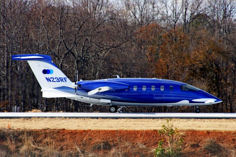 Blue Private Jet — Calm