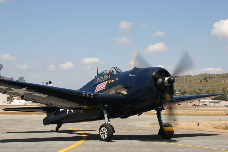 Blue Propeller Plane