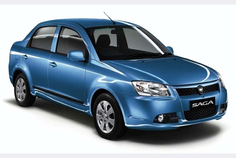 Blue Proton Saga sedan