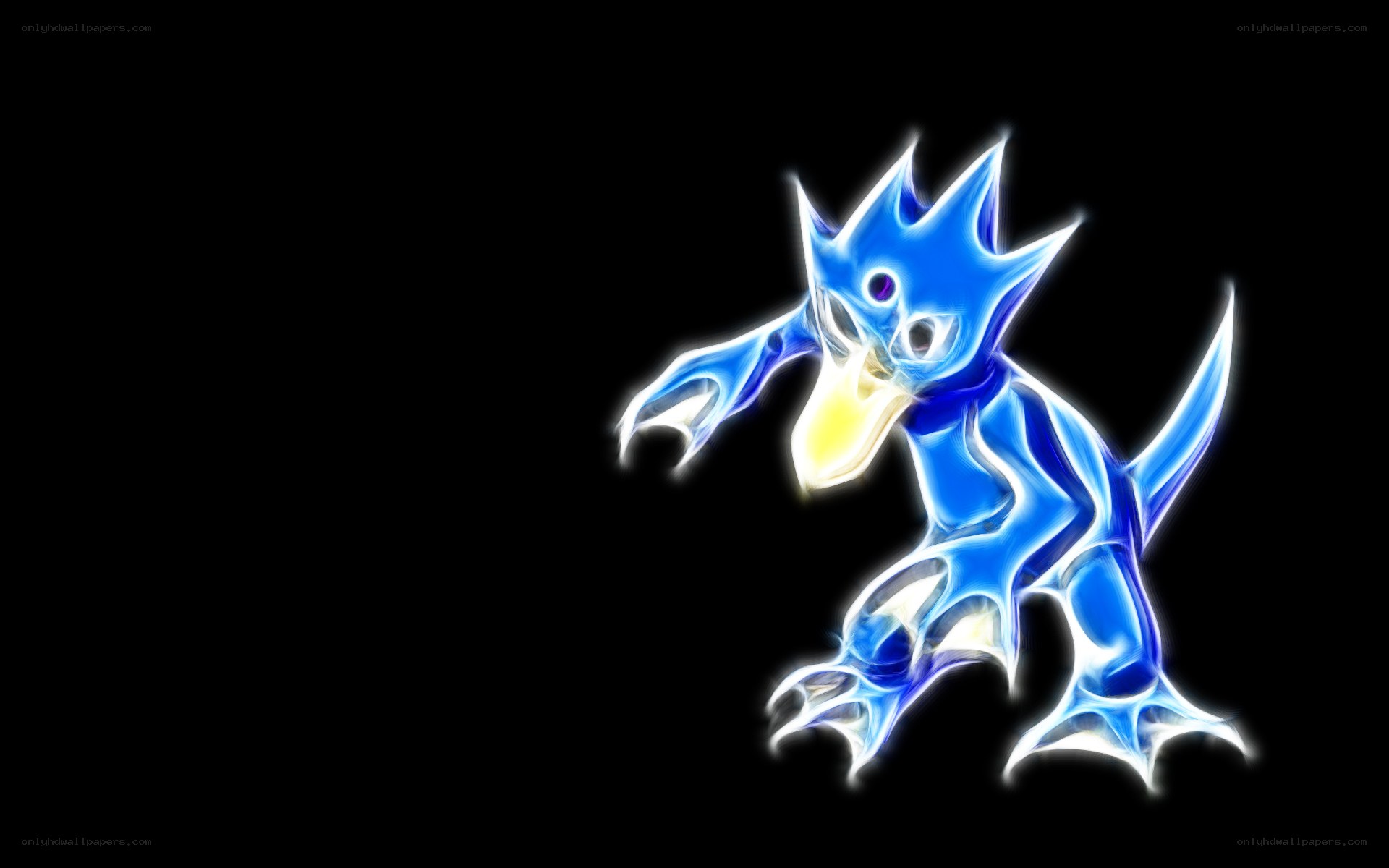 Blue Psyduck glowing effect