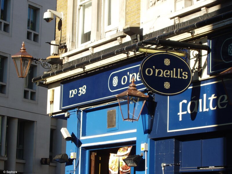 Blue Pub Facade