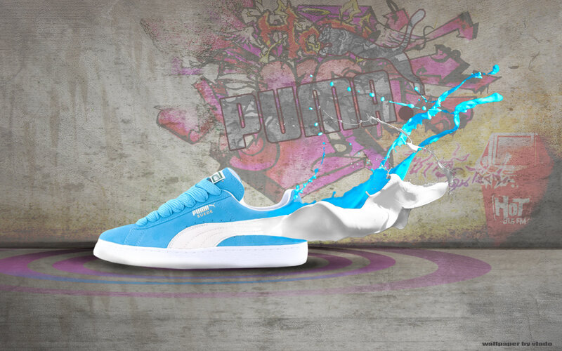 Blue Puma Sneaker