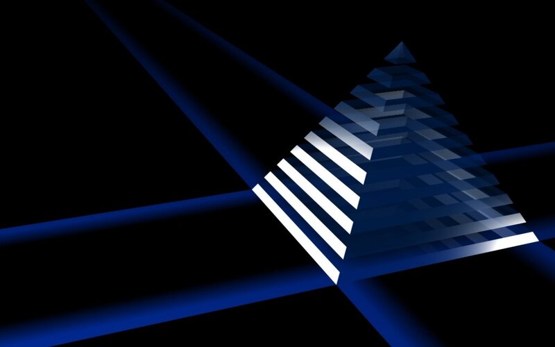 Blue Pyramid Structure