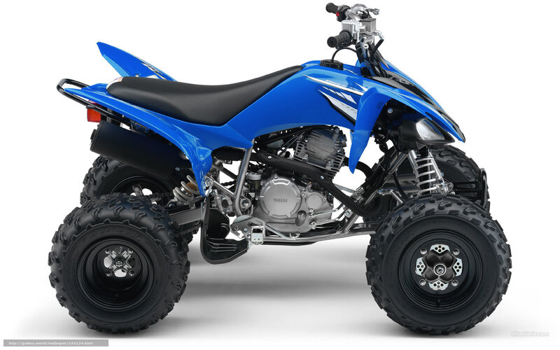 Blue Quad Bike — Neutral, Photograph, Engine