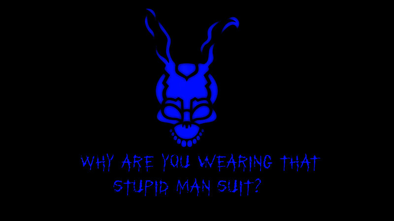 blue rabbit skull image