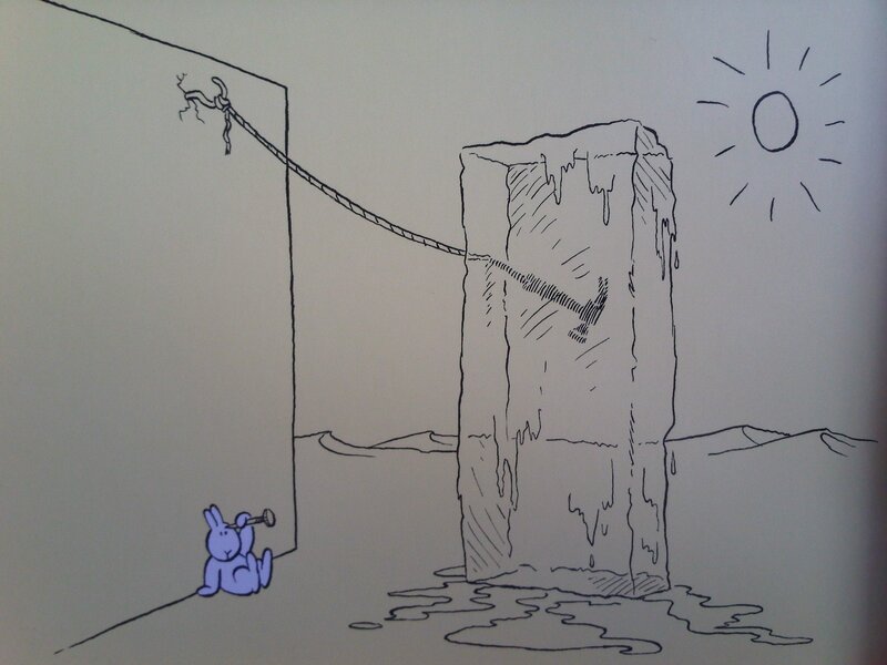 Blue Rabbit with Hammer