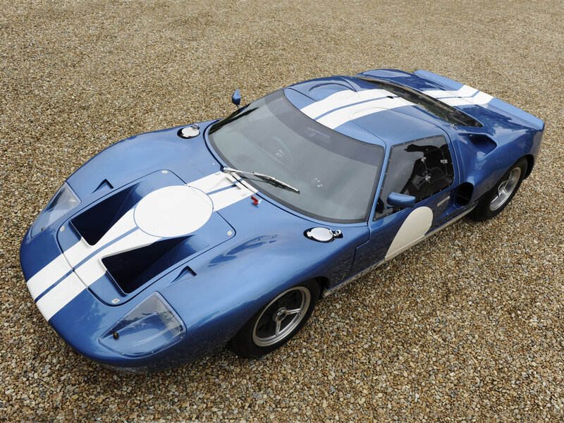 Blue Race Car — Calm, Photograph
