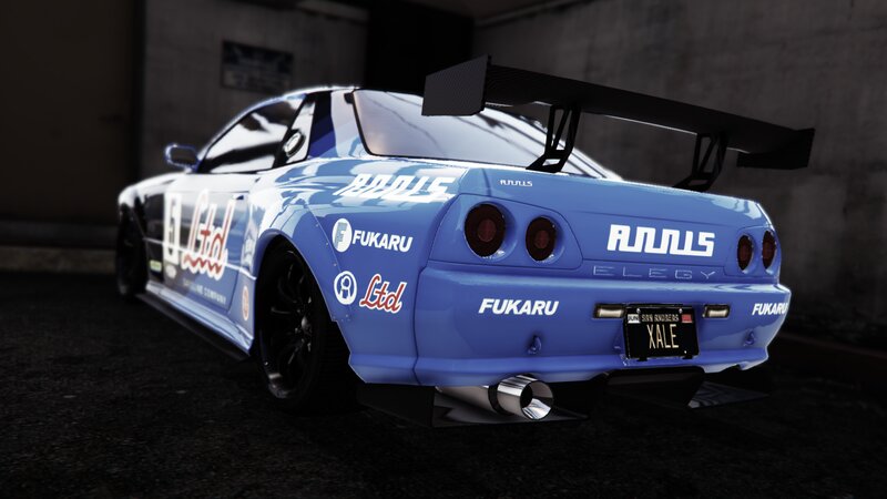 Blue Race Car — Dark