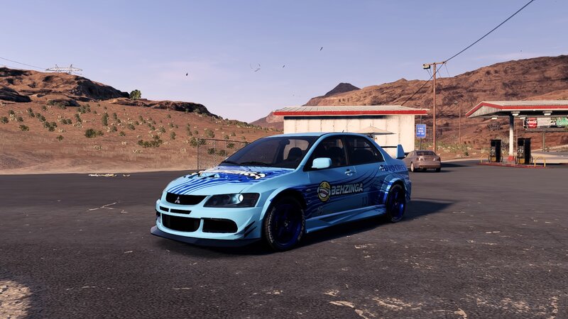 Blue Race Car — Deserted
