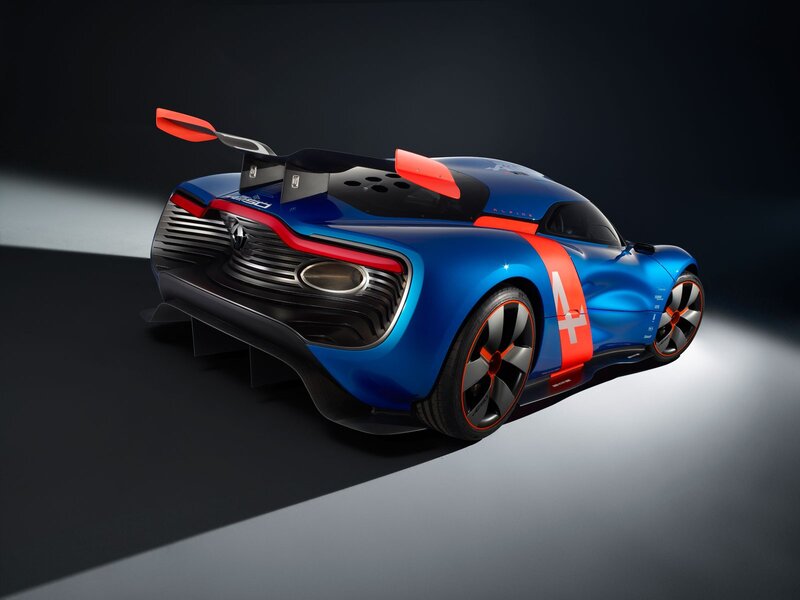 Blue Race Car — Dramatic, 3d Render, Wings, Tires, Grille