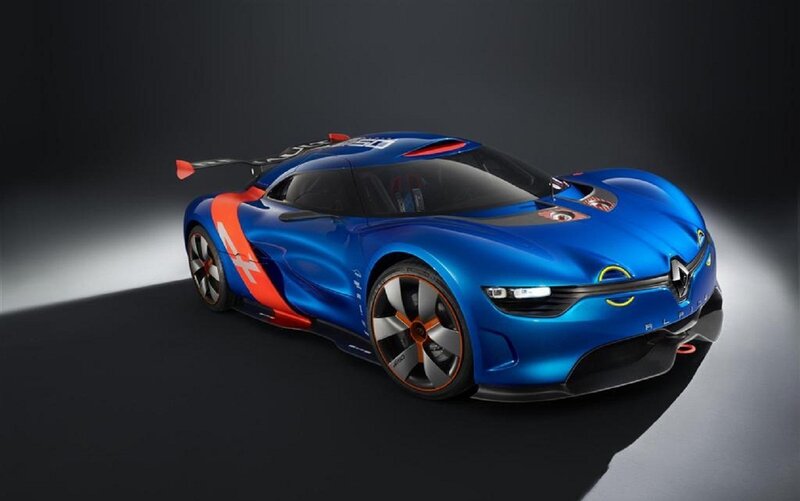 Blue Race Car — Dramatic, 3d Render, Wings, Tires