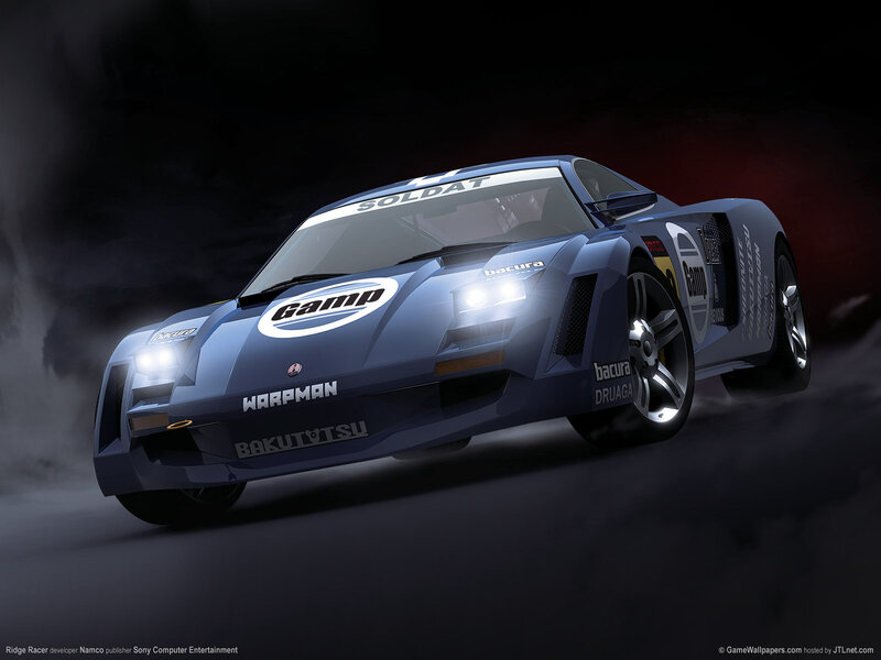 Blue Race Car — Dramatic, Night, 3d Render