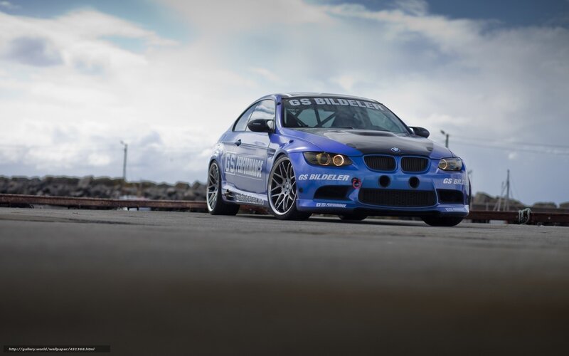 Blue Race Car — Dramatic, Photograph, Road