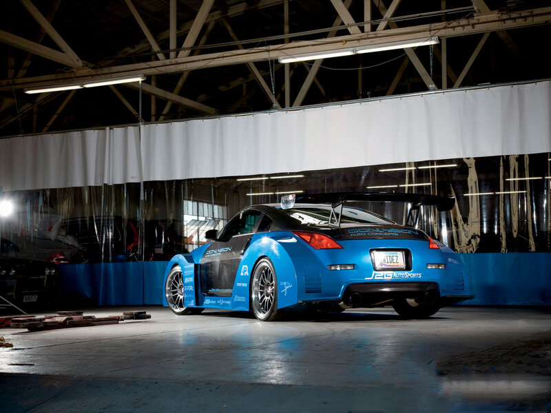 Blue Race Car — Dramatic, Photograph