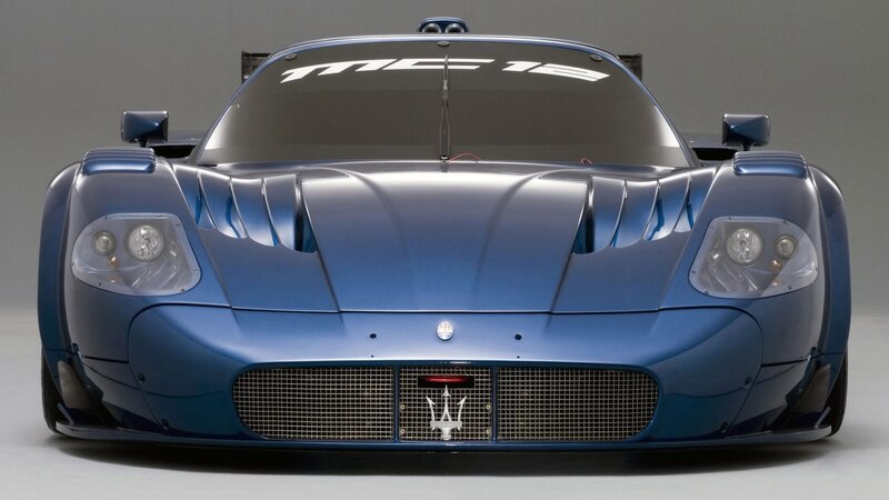 Blue Race Car — Dramatic