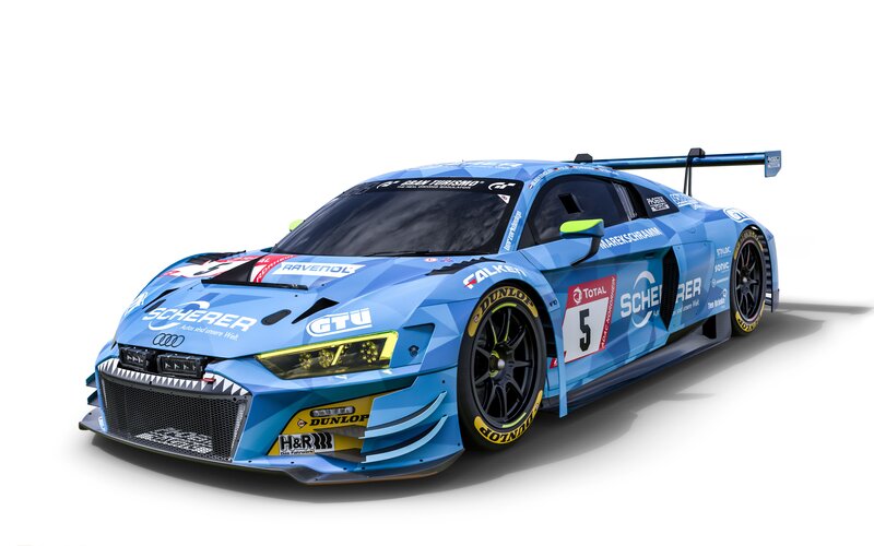 Blue Race Car — Dynamic, 3d Render, Racing Livery