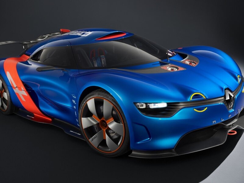 Blue Race Car — Dynamic, 3d Render, Racing Wheels