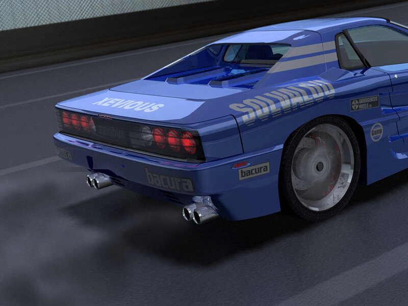 Blue Race Car — Dynamic, 3d Render