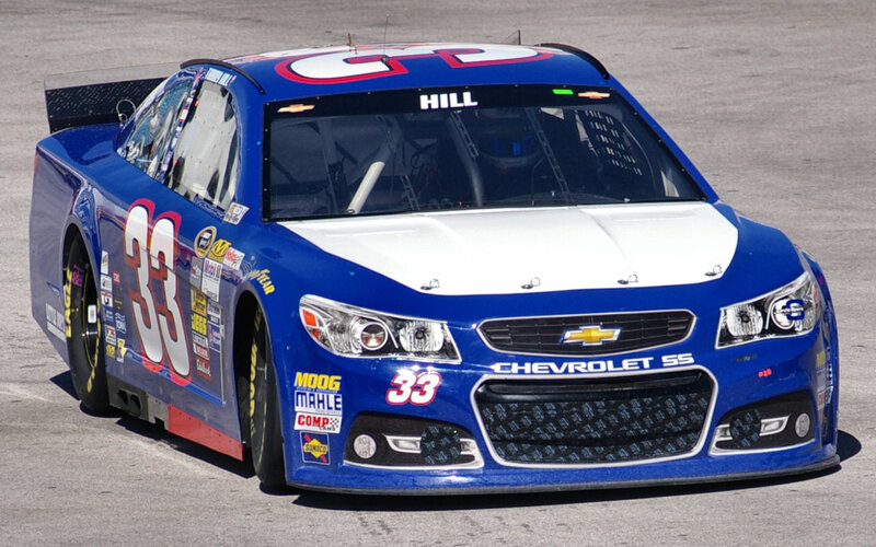 Blue Race Car — Dynamic, Afternoon, Photograph, Number 33