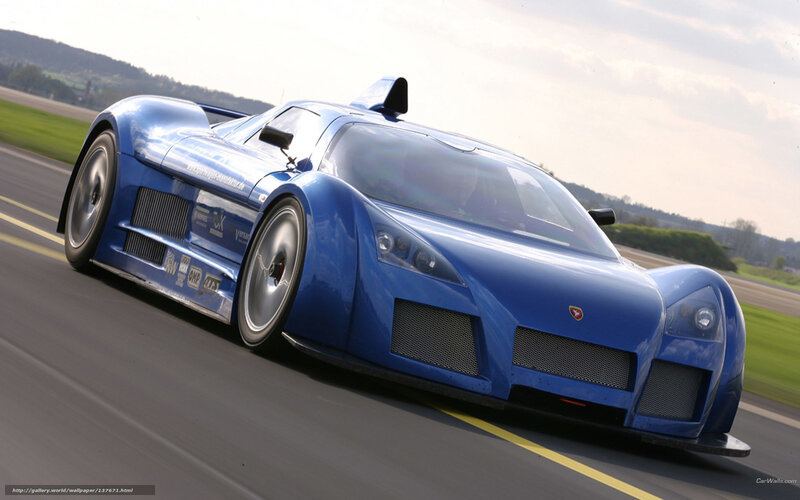 Blue Race Car — Dynamic, Afternoon, Photograph, Race Track, Grassy Field