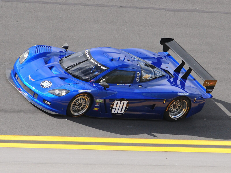 Blue Race Car — Dynamic, Afternoon, Photograph, Race Track, Number 90