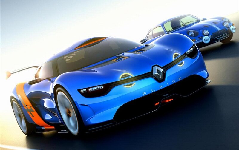 Blue Race Car — Dynamic, Digital Art, Race Car, Track