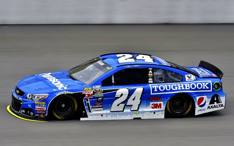Blue Race Car — Dynamic, Photograph, Number 24