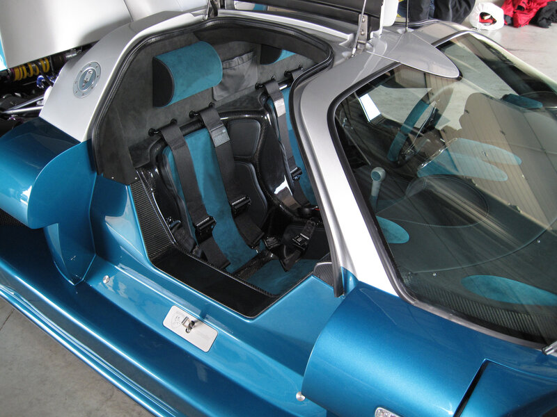 Blue Race Car Interior — Technical