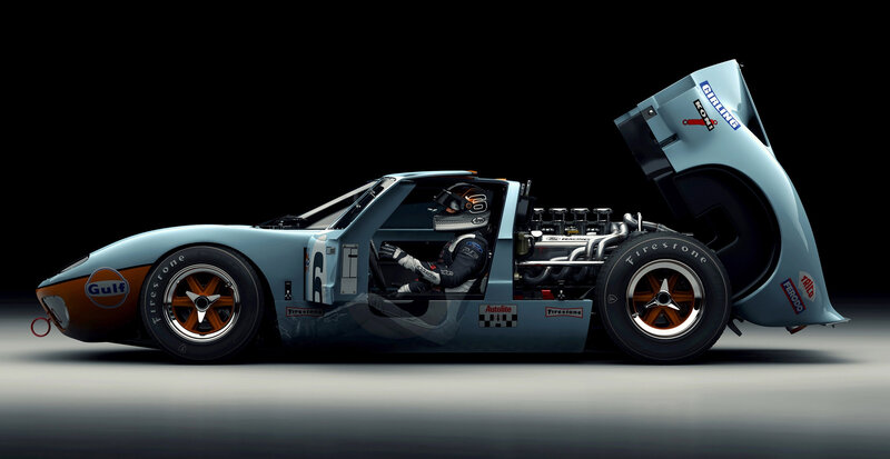 Blue Race Car — Light Blue, Dramatic, Photograph