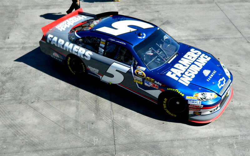 Blue Race Car — Neutral, Afternoon