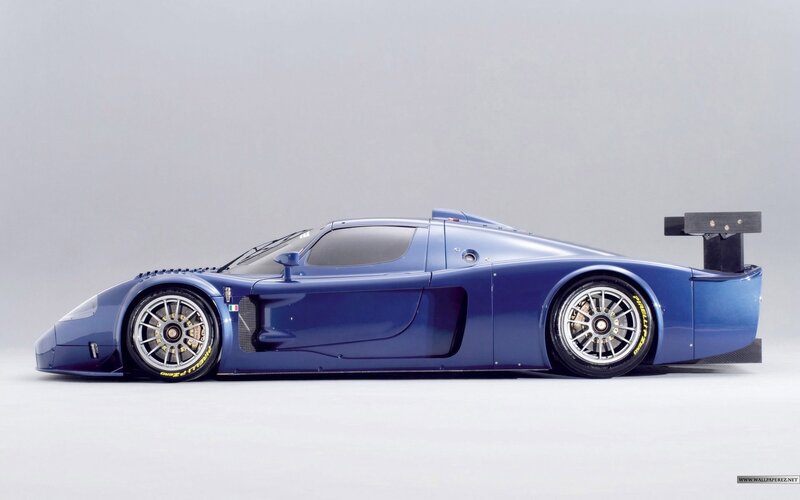 Blue Race Car — Neutral, Photograph, Tire, Wing
