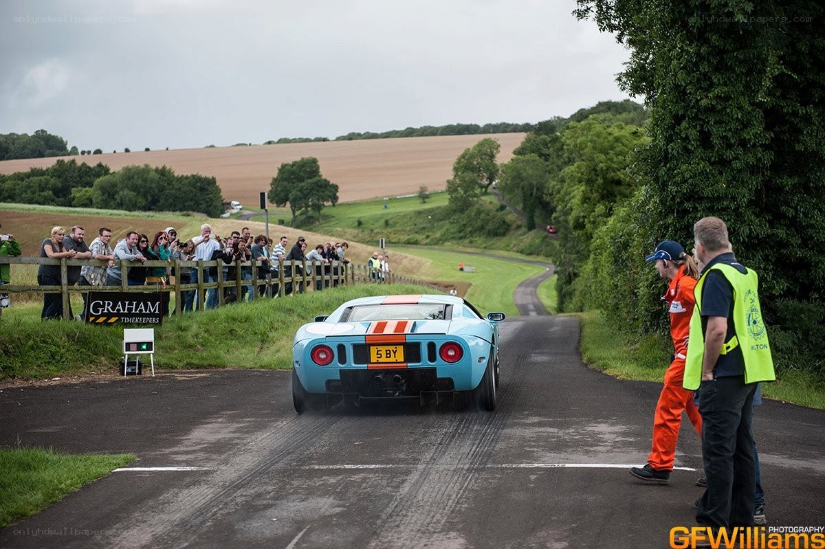 Blue race car on a track