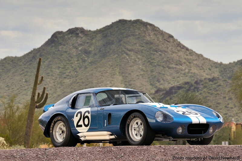 Blue race car on gravel