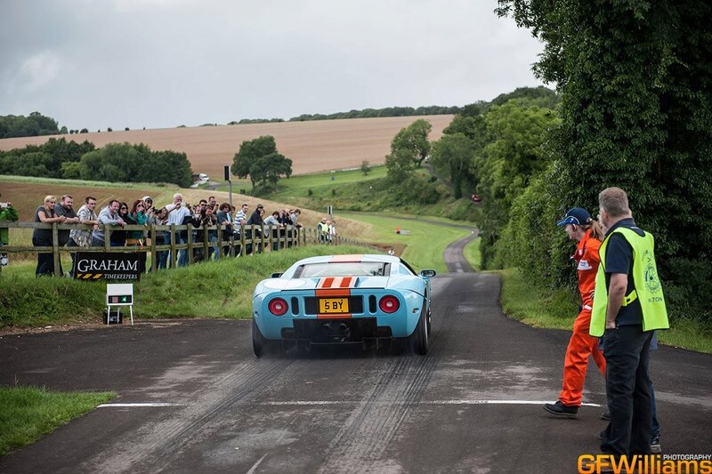 Blue Race Car on Road — Outdoor
