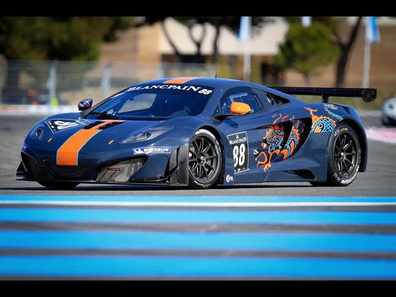 Blue race car on track