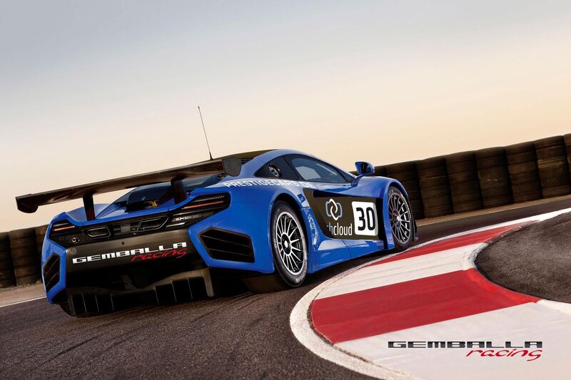Blue race car on track