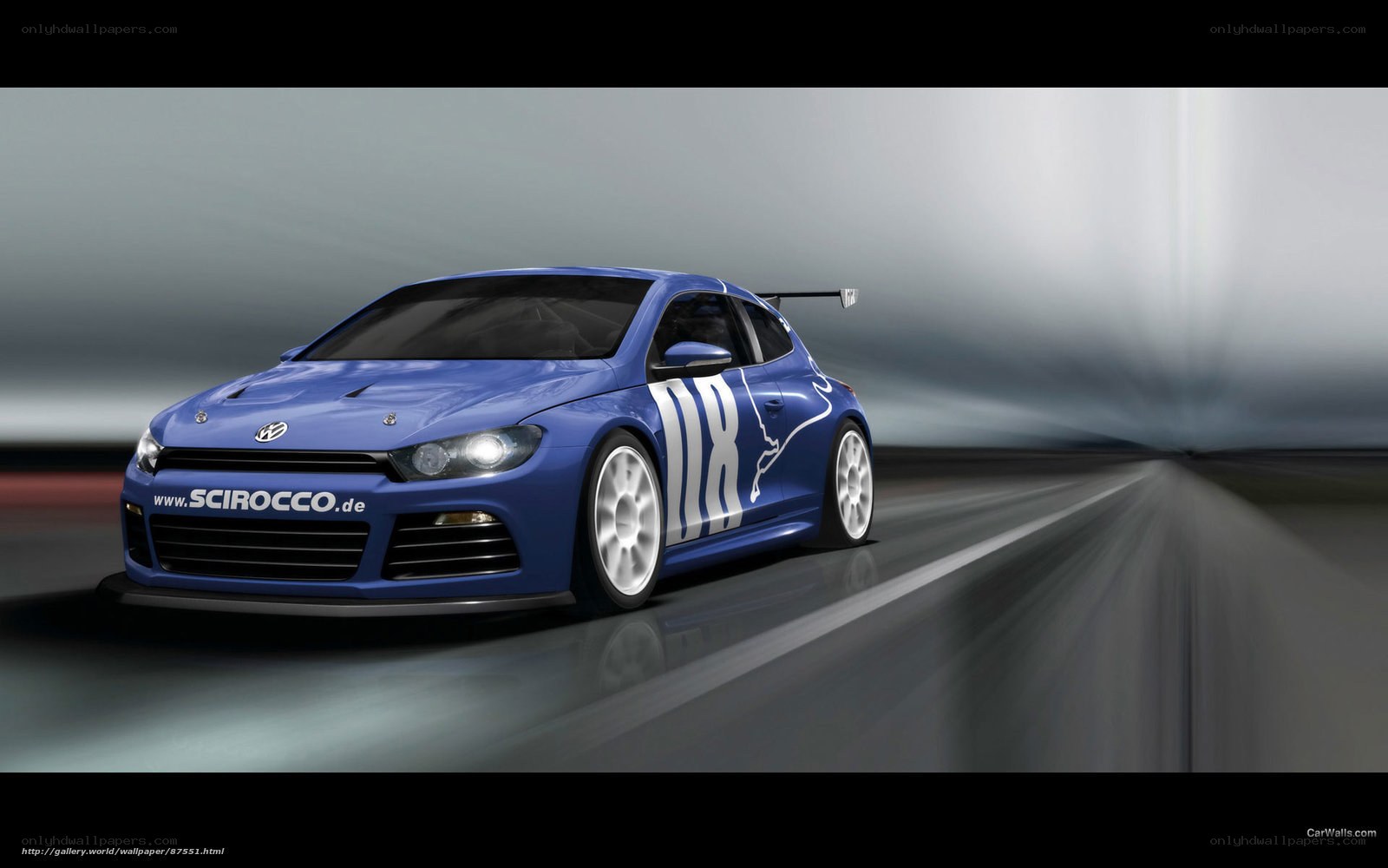 blue race car on track