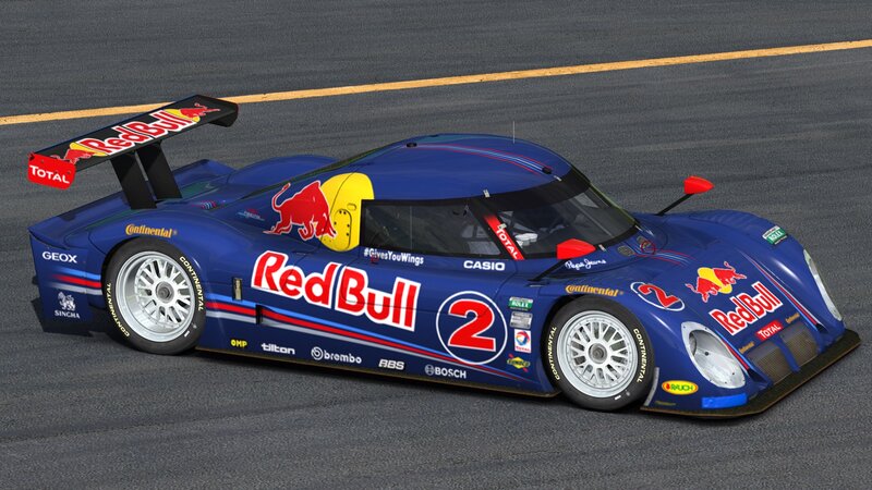 Blue Race Car on Track — Competitive, 3d Render