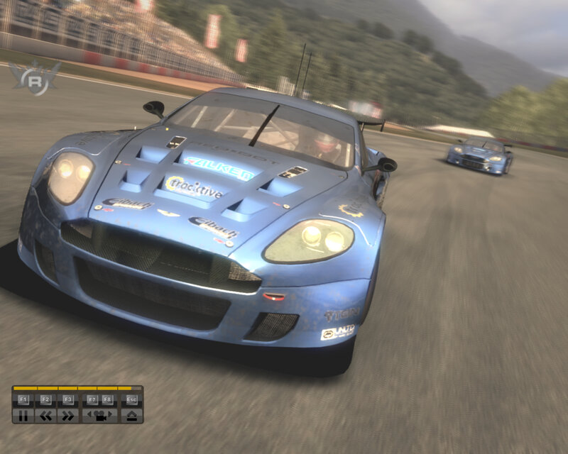 Blue Race Car on Track — Competitive, Afternoon, 3d Render, Race Car, Racing Circuit