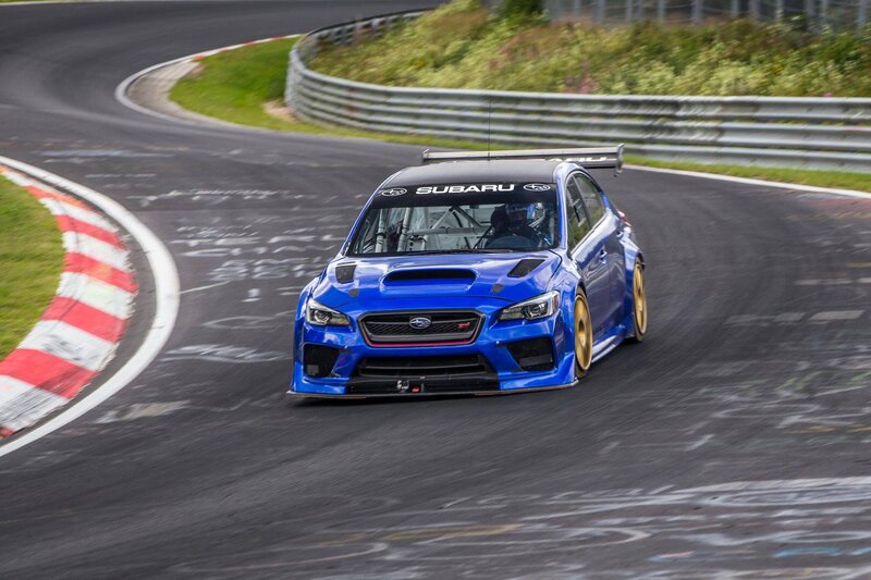 Blue Race Car on Track — Dynamic, Afternoon, Photograph, Driver, Racetrack, Guardrail