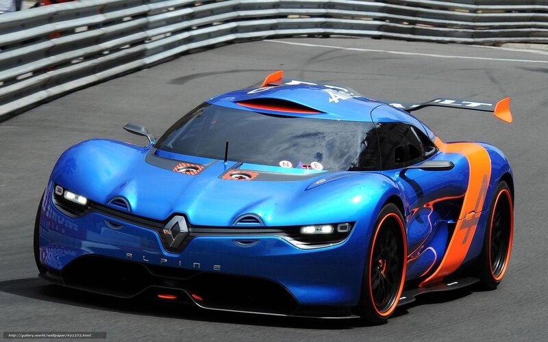 Blue Race Car on Track — Dynamic, Afternoon, Photograph, Race Car, Guardrail