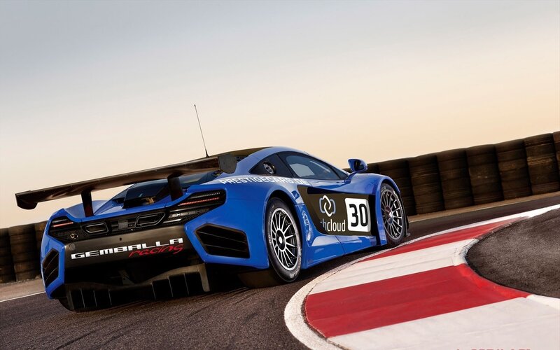 Blue Race Car on Track — Dynamic, Sunset, Photograph, Race Track, Tires