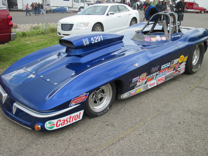 Blue Race Car — Outdoor