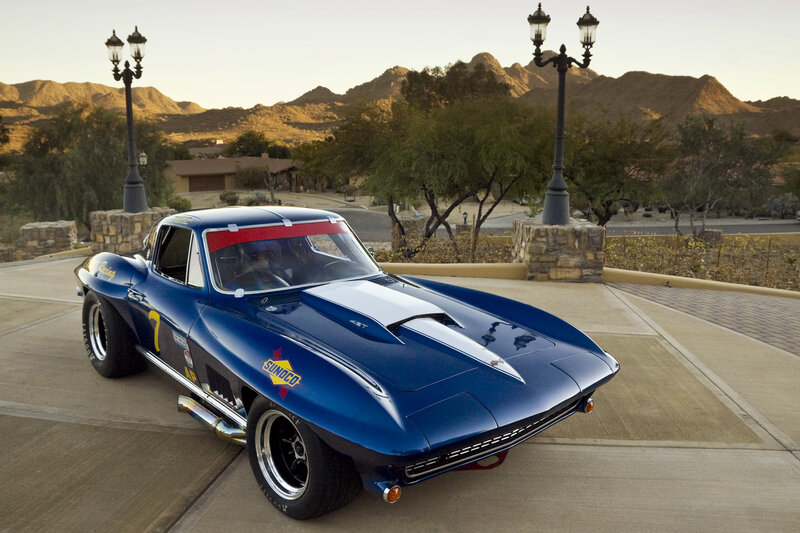 Blue Race Car — Serene