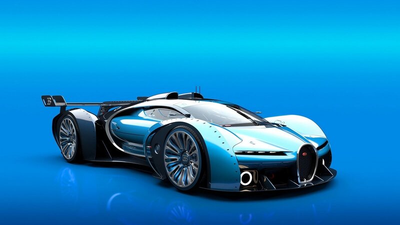 Blue Race Car — Sleek, 3d Render