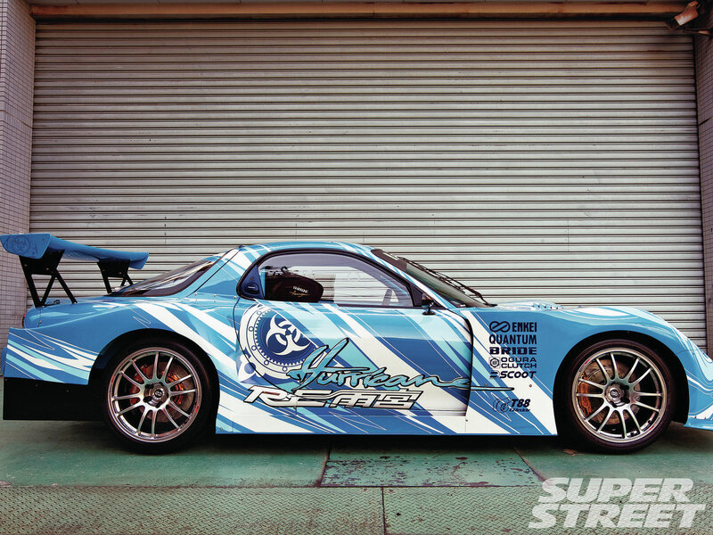 Blue Race Car — Static, Photograph