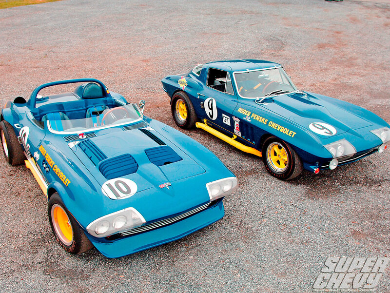 Blue Race Cars