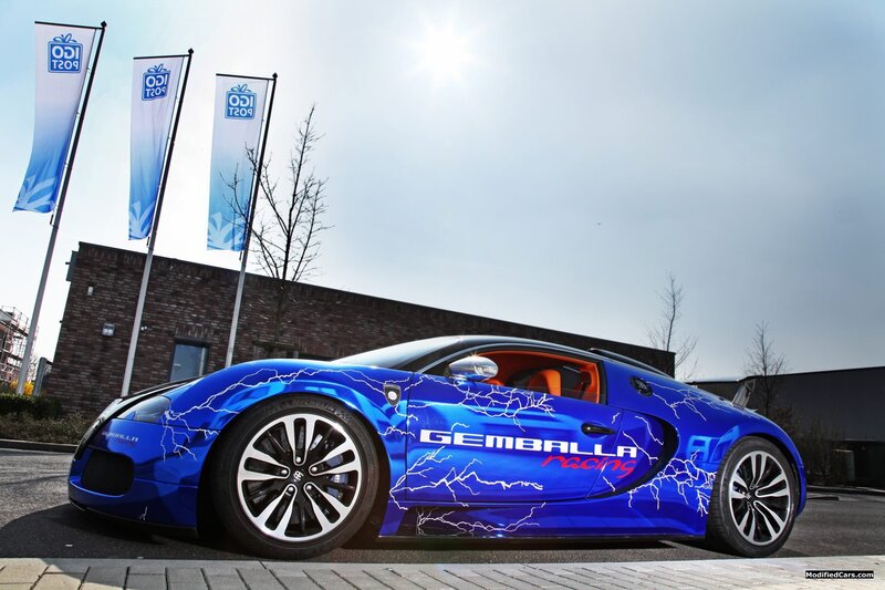 Blue Racing Car — Dramatic, Afternoon