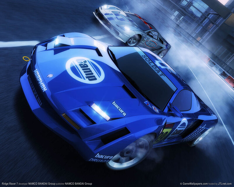 Blue Racing Car — Dramatic, Night, Digital Art