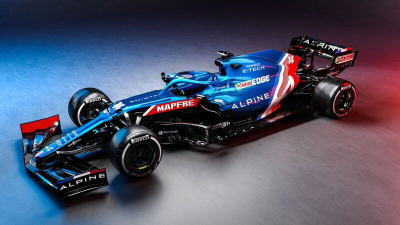 Blue Racing Car — Dramatic, Photograph